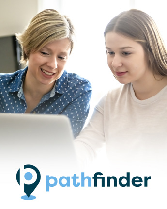 Parent & child at computer