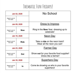 January 2026 Fun Friday